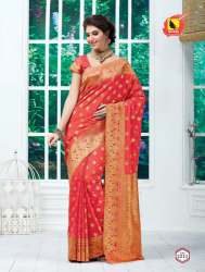 Golden border exclusive saree 
