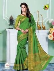 Modern printed border saree