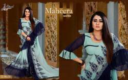 Maheera Fox Georgette Thread work Saree.