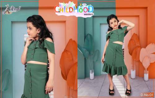 Unique Lycra Top and Skirts in Kid's Wear