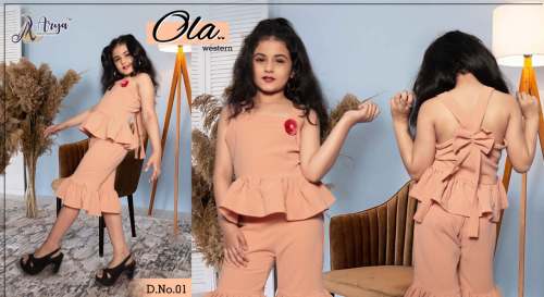 Utebe Important Top and Plazo in Kid's Wear