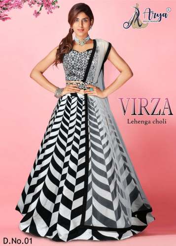 VIRZA LEHENGA CHOLI Digital print  by Arya Dress Maker