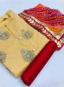 Fancy Chanderi Dress Material thumb 2