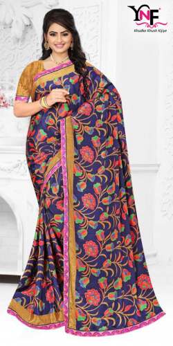 Maharani border Silk Brasso Saree by Fashion Turner