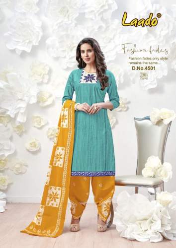Printed Cotton Suit