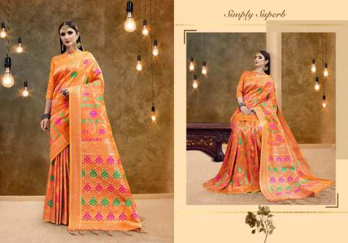 Psyna banarasi Art Silk Saree by Fashion Turner