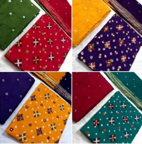 Designer Poonam Saree Brand Kutchi Work Unstitch Suits For Women by Poonam sarees