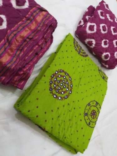 Embroidery Work Ladies Handloom Cotton Suit by Poonam sarees