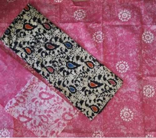 Fancy Dress Material WIth Batik Print Dupatta 