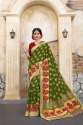 Golden Border Banarasi Silk Sarees thumb 2