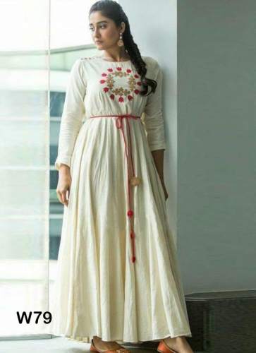 Rayon Long Heavy Gown