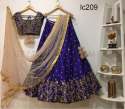 Beautiful Blue Color Tapeta Silk Lehenga Choli.