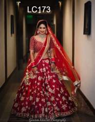 Beautiful Red Color  Lehenga Choli.