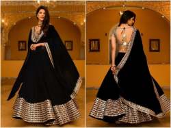 Black Color Georgette Lehenga Choli.