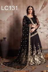 Dashing Black Color Lehenga Choli.