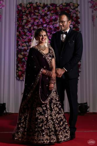 Maroon Velvet Color Embrodariy Lehengha Choli.