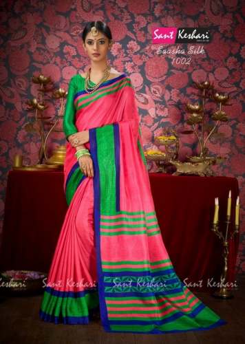 Bright Khadi Silk Sarees by Hema Saree
