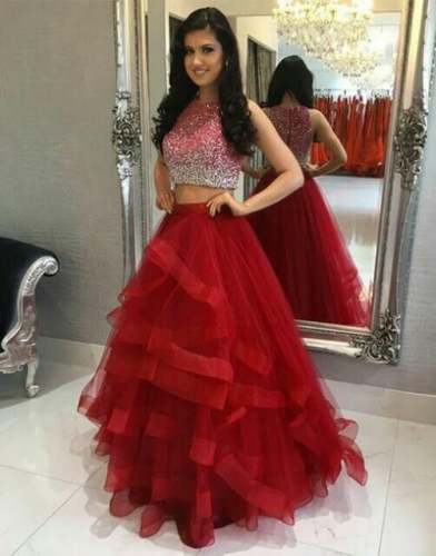 DESIGNER RUFFLE LAHENGA CHOLI
