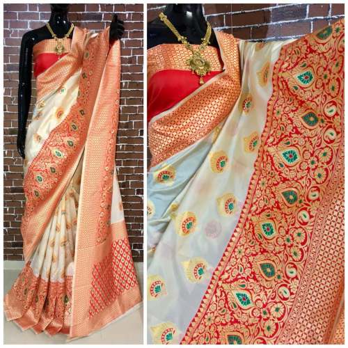 Banarasi silk weaving saree