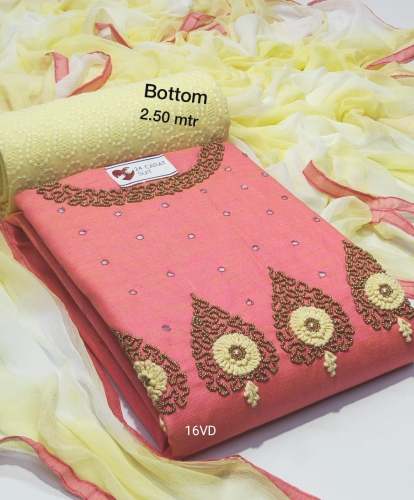 Beautiful Linen Cotton Hand Worked