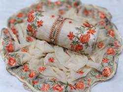 Chaderi Silk Dress Material By Clemira