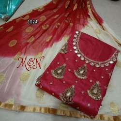 Chanderi Dress Material By Clemira