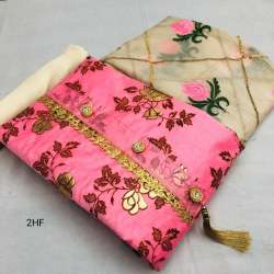 Chanderi Foil Print Dress Material