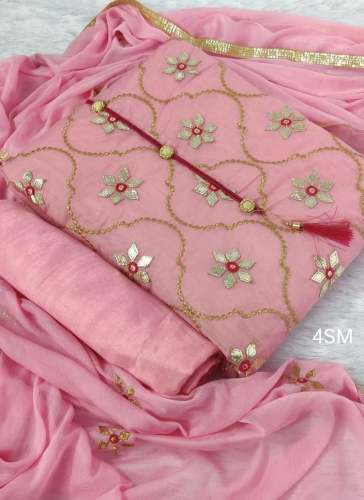 Chanderi Top with Gota patti work