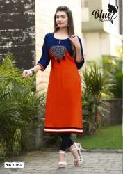 Clemira Present Casual Wear Palak Rayon Kurti