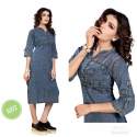 Clemira Presented Denim pure cotton Kurti thumb 4