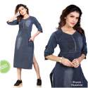 Clemira Presented Denim pure cotton Kurti thumb 6