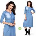 Clemira Presented Denim pure cotton Kurti thumb 8