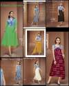 Denim Fabric Party wear Kurtis thumb 3