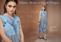 Denim Fabric Party wear Kurtis thumb 4