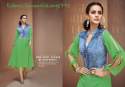 Denim Fabric Party wear Kurtis thumb 7