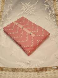 Designer Chanderi Embroidered Dress