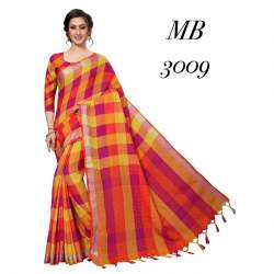 Designer Chex Box Saree