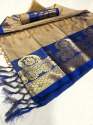 Designer Cotton Silk Saree thumb 1