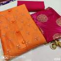 Designer Cotton Suit with Bangalori print dupatta thumb 2