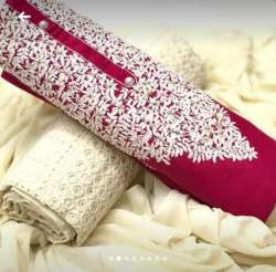 Designer Cotton top with embroidery work