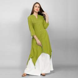 Designer Embroidery Work Kurti with Plazo