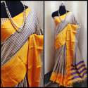Designer Handloom Chex Saree thumb 1