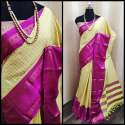 Designer Handloom Chex Saree thumb 4