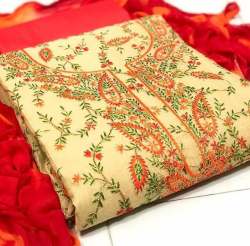 Designer Kashmiri Work Dress Material