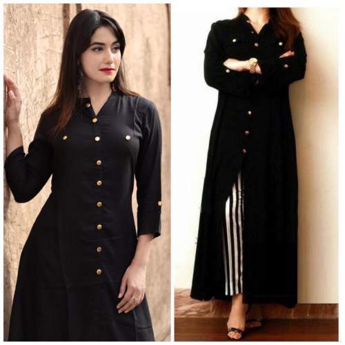 Designer kurti with liner plazzo