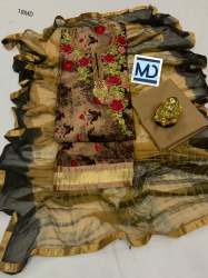 Designer Rayon Dress Material with Embroidary work