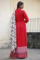 Designer Red Long Gown thumb 1