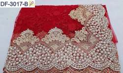 Heavy embroidery Work With Pearl  Saree By Clemira