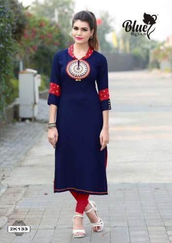Embroidery Kurti Blue Bells 