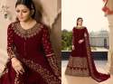 Fox Georgette salwar suit with embroidery Work thumb 4